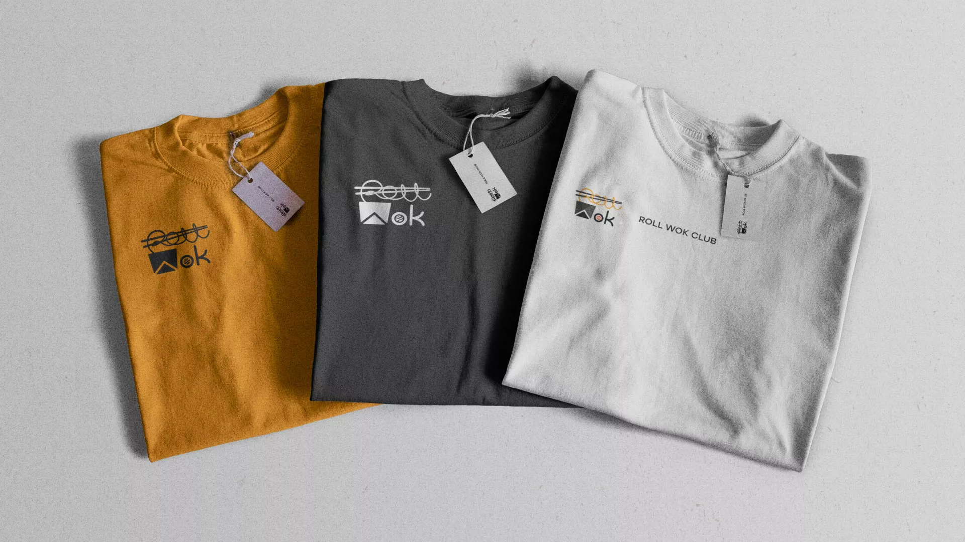 Разработка логотипа суши-бара «Roll Wok Club» в Коркино