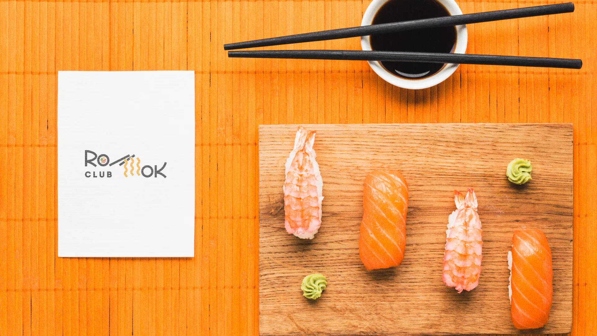 Создание логотипа суши-бара «Roll Wok Club» в Коркино