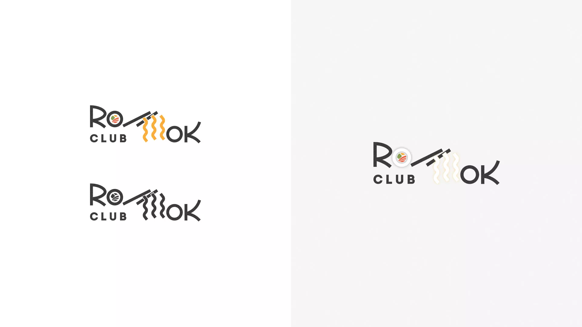 Создание логотипа суши-бара «Roll Wok Club» в Коркино