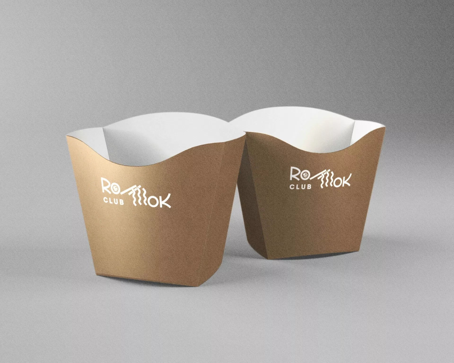 Создание дизайна упаковки суши-бара «Roll Wok Club» в Коркино